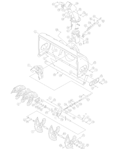 Chute Assembly 2008andbefore Diagram and Parts List for OEM-190-032  Yard Machines Lawn Tractor